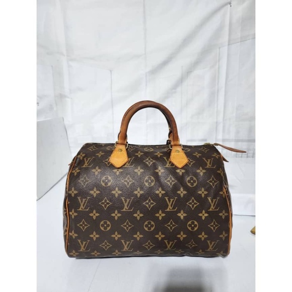 Authentic Louis Vuitton Monogram Speedy 30 Bag Brown - Picture 1 of 16
